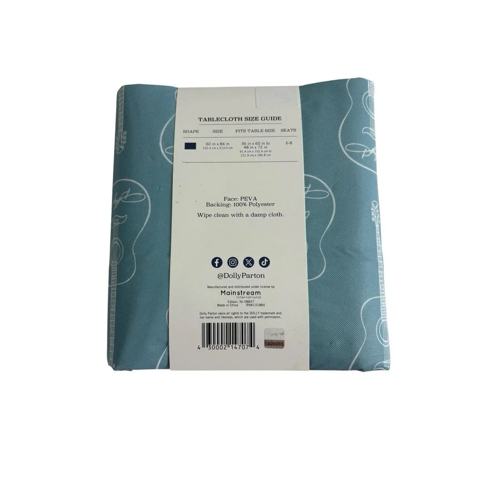 Dolly Parton Peva Tablecloth 60